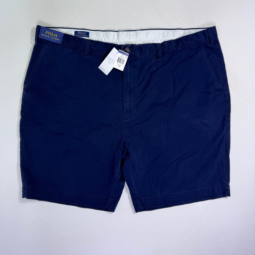 Polo Ralph Lauren Mens Big & Tall Aviator Navy Chino Shorts 50x10 NWT Modern
